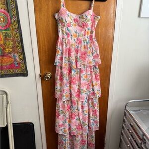 Windsor Pink Floral Maxi Dress